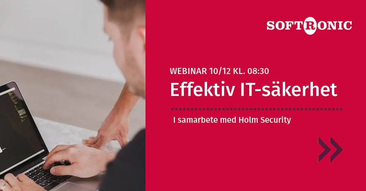 softronic webinar it säkerhet