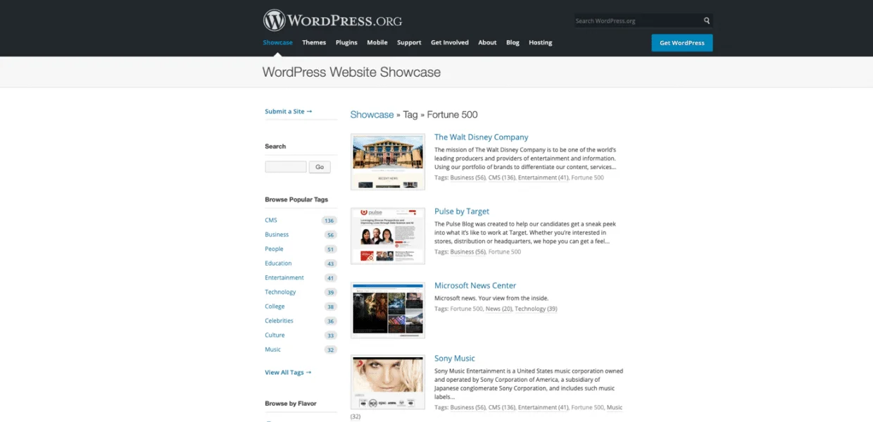 wordpress landing sida